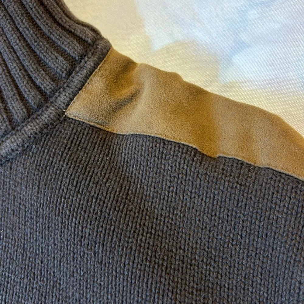Tommy Hilfiger Heavy Cotton 1/4 Zip Sweater with Detailing Size XXL